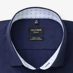 OLYMP Businesshemd No. Six 24/Seven super slim Dunkelblau/Blau