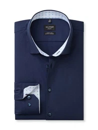 Businesshemd No. Six 24/Seven super slim Manschette und Krageninnenseite kontrastfarben gemustert