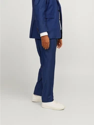 Jack & Jones Plus Anzughose JPRSOLARIS TROUSER NOOS Dunkelblau/Blau