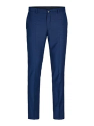 Jack & Jones Plus Anzughose JPRSOLARIS TROUSER NOOS Dunkelblau/Blau