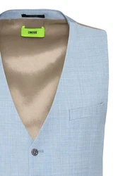 Cinque Anzugweste Cimonopoli-W Regular Fit Hellblau/Blau/Grau