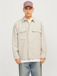 ONLY Hemdjacke Khaki/Beige/Weiß