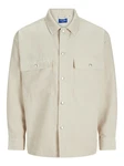 ONLY Hemdjacke Khaki/Beige/Weiß