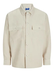 ONLY Hemdjacke Khaki/Beige/Weiß
