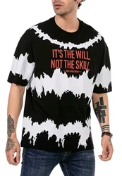 RedBridge T-Shirt Peterborough mit Statement-Print Schwarz/Weiß