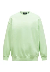Peak Performance Fleecepullover Original Terry Crew Grün/Neonfarben/Hellgrün