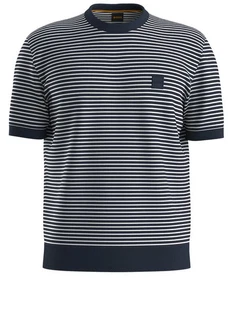 BOSS ORANGE Strickpullover Kanache Dunkelblau/Blau