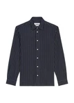 Marc O'Polo Langarmhemd Regular Fit Dunkelblau/Hellblau