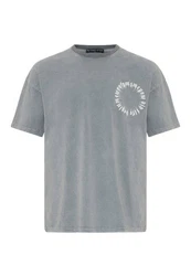 RedBridge T-Shirt Runcorn mit Print Grau/Dunkelgrau/Hellgrau/Blau