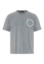 T-Shirt Oversize mit Rundhals und Print Lssiges Streetwear-Shirt