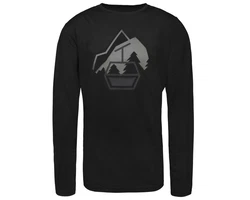 Schöffel Fleeceshirt Glogghus Schwarz/Türkis/Dunkelgrau