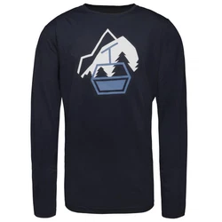 Schöffel Fleeceshirt Glogghus Dunkelblau/Blau