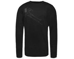 Schöffel Langarmshirt Hasliberg Schwarz/Beige/Dunkelblau