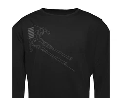 Schöffel Langarmshirt Hasliberg Schwarz/Beige/Dunkelblau