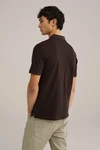 WE Fashion Poloshirt Dunkelbraun/Khaki/Dunkelrot WE Fashion Poloshirt Dunkelbraun/Khaki/Dunkelrot
