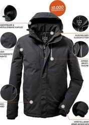 Killtec Outdoorjacke KOW 161 schwarzmeliert