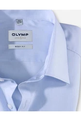 OLYMP Businesshemd Level Five Body Fit Comfort Stretch Hellblau/Dunkelblau