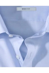OLYMP Businesshemd Level Five Body Fit Comfort Stretch Hellblau/Dunkelblau