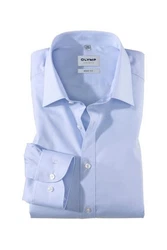 OLYMP Businesshemd Level Five Body Fit Comfort Stretch Hellblau/Dunkelblau