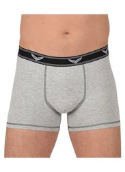 Trigema Boxer Bequeme Pants mit Webgummibund Grau