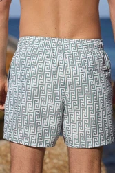 Next Badeshorts mit Print Grün