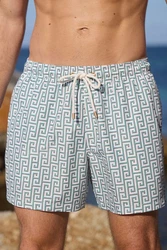 Next Badeshorts mit Print Grün