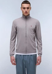 Napapijri Decatur Full Zip 3 Strickjacke Grau/Beige/Braun/Hellgrau/Khaki