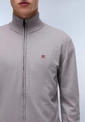 Napapijri Decatur Full Zip 3 Strickjacke Grau/Beige/Braun/Hellgrau/Khaki