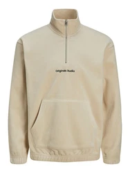Jack & Jones JORVesterbro Strickpullover Kapuzensweatshirt beige