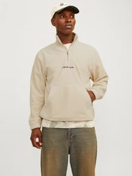 Jack & Jones JORVesterbro Strickpullover Kapuzensweatshirt beige
