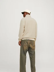 Jack & Jones JORVesterbro Strickpullover Kapuzensweatshirt beige