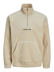 Jack & Jones JORVesterbro Strickpullover Kapuzensweatshirt beige