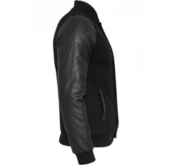 Classic Collegejacke Urbane Klassiker Schwarz