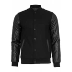 Classic Collegejacke Urbane Klassiker Schwarz