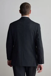 Next Sakko Nova Fides Regular Fit Signature Sakko Dunkelgrau/Grau/Rot
