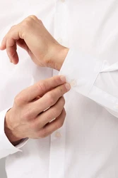 Next Langarmhemd 2er-Pack Pflegeleichte Langarm-Hemden Weiß
