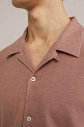 WE Fashion Businesshemd Lila/Dunkelrot/Braun
