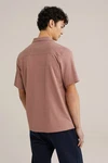 WE Fashion Businesshemd Lila/Dunkelrot/Braun