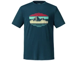 Schöffel T-Shirt Simius Türkis/Grün/Dunkelblau/Dunkelgrün