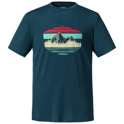 Schöffel T-Shirt Simius Türkis/Grün/Dunkelblau/Dunkelgrün