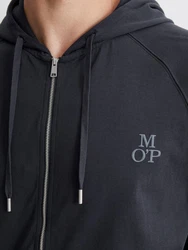 Marc O'Polo Kapuzensweatshirt Heavy Jersey Dunkelblau/Dunkelgrau