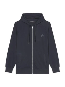 Marc O'Polo Kapuzensweatshirt Heavy Jersey Dunkelblau/Dunkelgrau