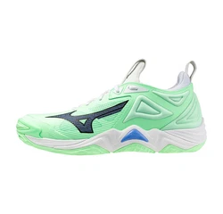 Mizuno Wave Momentum 3 Handballschuh Grün/Hellblau