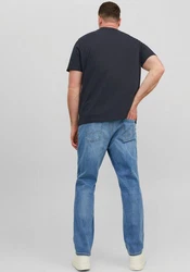 Jack & Jones T-Shirt JJEStar Dunkelblau/Schwarz
