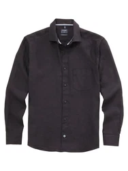 OLYMP Hemd Casual Schwarz/Dunkelbraun/Grau/Dunkelgrau/Blau
