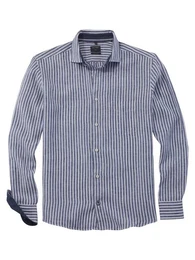Leinenhemd Hemd Casual - Leinen