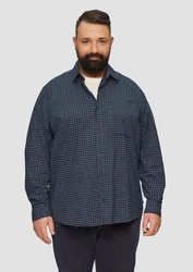 s.Oliver Langarmhemd Regular Fit Rot/Blau/Hellblau/Dunkelblau