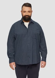 s.Oliver Langarmhemd Regular Fit Rot/Blau/Hellblau/Dunkelblau