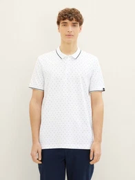 Poloshirt Poloshirt mit Allover-Print