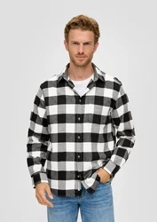 s.Oliver Langarmhemd Regular Karohemd Hellblau/Rot/Weiß/Braun/Creme/Schwarz